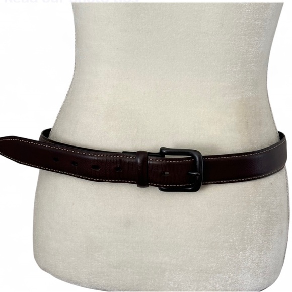 Columbia Other - Columbia Sportswear Brown Genuine Leather Classic Belt Mens Size XL 42-44